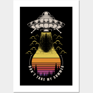 Ufo Sunset Posters and Art